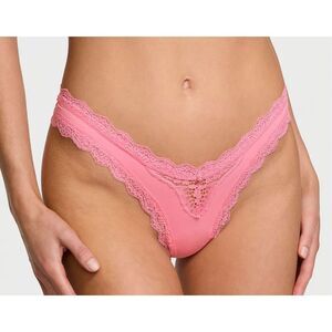SPRING/SUMMER 2025 DREAM ANGELS Lace-Trim Brazilian Panty-Size Medium-NWT